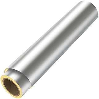 BELLE VOUS Silver Self Adhesive Vinyl Roll - 30cm x 3m / 12 inches x 10 feet - Permanent Wrap for Arts and Crafts Signs Scrapbooking Silhouette Cameo Die Cutters and Vehicle Decals