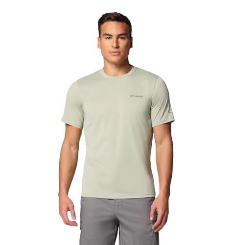 Columbia Mens Hike Crew Short Sleeve T-Shirt, Safari, Medium