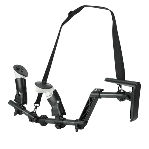 Culata Magnética VR para Quest 3/3S, Empuñadura de Rifle VR Accesorios de Controlador de Culata Compatible con MetaQuest 3, Adaptador de Culata Magnética Quest3S Ligero y Rápido de Quitar (Negro)