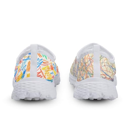 Jeiento Personalized Women's Walking Shoes Slip On Loafers Cat Pattern Athletic Sneakers Mesh Lightweight Breathable Casual Footwear2
