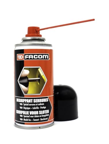 Facom 006112 Dégrippant Serrures 150 ml – Tous Types de Cylindres – Anti-Rouille, Anti-Gel & Lubrifiant Fin