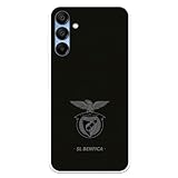 Funda para Samsung Galaxy A15 5G del Benfica Escudo Fondo Negro tansparente para Proteger tu móvil. Capa de Silicona Flexible con Licencia Oficial Benfica