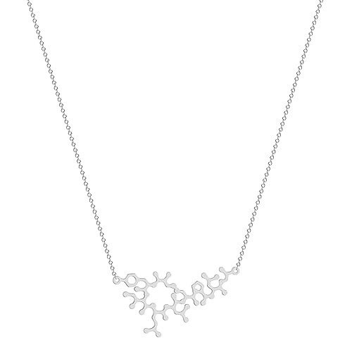 Collier ADN bijoux oxytocine pendentif chimie science pour homme et femme