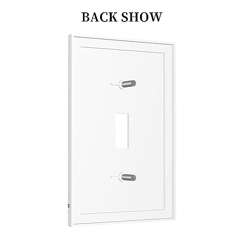 Yamxbfa YAMXBFA230805 Rustic Farmhouse Wooden Board Botanical Flower Single Toggle Light Switch Plates Cover Decorative 1 Gang Wall Plate Electrica Faceplate thumb #3