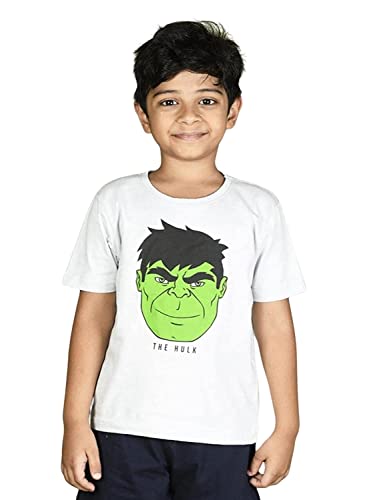 Image of Nap Chief Unisex Kid's Marvel Avengers T- Shirt for Kids | Regular Fit Cotton T Shirt for Boys & Girls Casual Wear