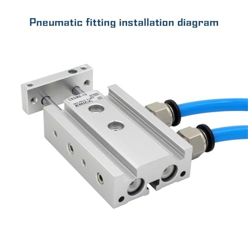 Vérin pneumatique CXSM32-20 : Résolution des jeux mécaniques par double tige - 8