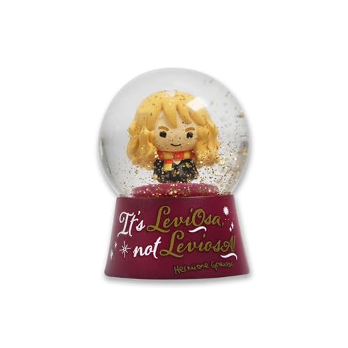 Globos de nieve | Bola De Nieve Harry Potter Kawaii Hermione - Bolsa De Cristal 6cm Con Luz Led - Decoración Harry Potter - Licencia Oficial
