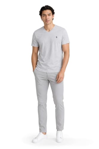 Image of U.S. Polo Assn. Men's Solid V‑Neck T-Shirt