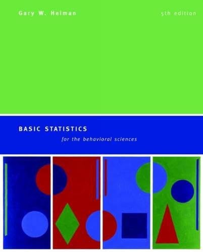Basic Statistics For The Behavioural Sciences