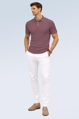 Image of TOPLOT Men's Polo T Shirt | Half Sleeve Design | Comfortable Fit Wear | Stylish Casual Look | Breathable Feel |Modern Style | Easy Movement | Casual & Everyday Wear (5244)