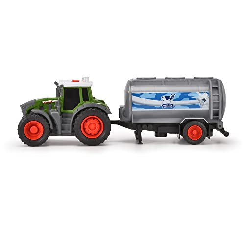 Dickie Toys - Fendt Traktor mit Milch-Anhänger (26 cm) - Spielzeug-Trecker mit Milchtank für Kinder ab 3 Jahren… – Bild 4