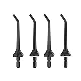 Replacement Tips for YXY-801 Flosser Nozzels Heads Accessories(4pcs Black Standard)