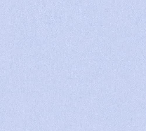 A.S. CréAtion Little Love 383259 - Carta Da Parati In Tessuto Non Tessuto, Tinta Unita, Senza Pvc, Colore: Blu Opaco - 2