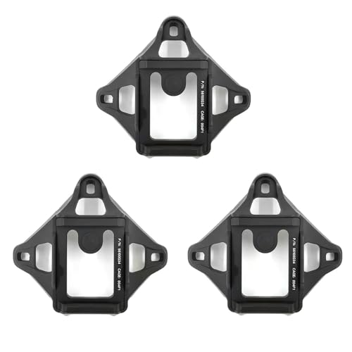 Tactical Helmet NVG Mount?Night Vision Goggles and Sports Camera Bracket Base?for Fast/Crye AirFrame Helmet?Aluminium Alloy & Fiber Polymer?3PCS (BK)