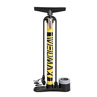 WEIDMAX Pompe à Pied 160 PSI Pour Vélos, Voitures Et Ballons, Double Valve Presta/Schrader, Manomètre Précis, Corps En Alu, Compacte
