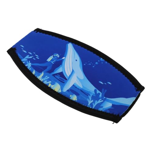 Protector antienredos para correa de gafas de bucear de tejido azul 2