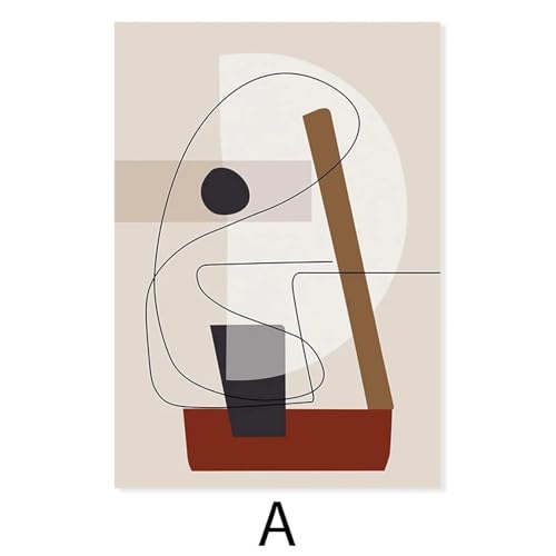 Affiches sur toile de style bohémien avec décoration géométrique abstraite pour salon - 3
