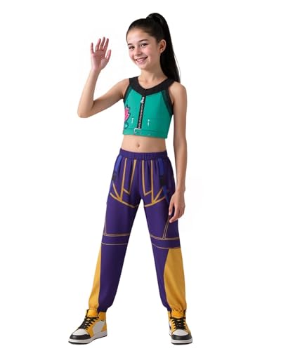 JANGZIIA Disfraz Korean-pop Cosplay Zoey para Niñas Cantantes Pop Halloween Disfraz Korean-Pop para 3-12 años