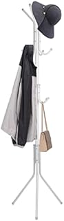XJYMCOM Coat Rack 175cm 12 Hooks Clothes Stand for Jacket Rack Umbrella Clothes Holder Floor Standing Rack Clothes Hanger Hooks for Bedroom Hallway Office(White)