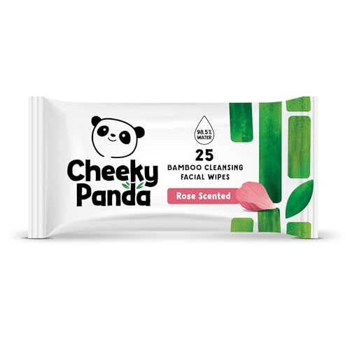 The Cheeky Panda Abschminktücher aus Bambus | Mit Rosenduft | 25...
