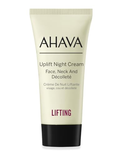 AHAVA Uplift Night Cream - Rich, Melting Night Cream to Lift, Firm & Tighten Skin, Anti-Aging Effect by Reducing Deep Wrinkles, Enriched with Exclusive Osmoter, Tripeptide 38 & Shea Butter, 0.50 fl.oz