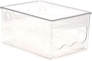 AyeVision Eggs Basket Storage Container Bin Rolling 2 Tier Stackable Fridge Organiser Egg Holder Egg Tray Rack with Lid for 36 Eggs Auto Scrolling