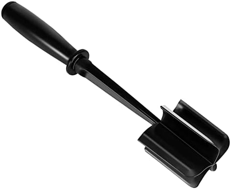 Meat Chopper for Ground Beef, Hamburger Chopper,Beef Masher,Heat Resistant Meat Masher Tool,Ground Beef Smasher,Non-scratch Utensils Black 11 x 2.36 x 2.36 Inch