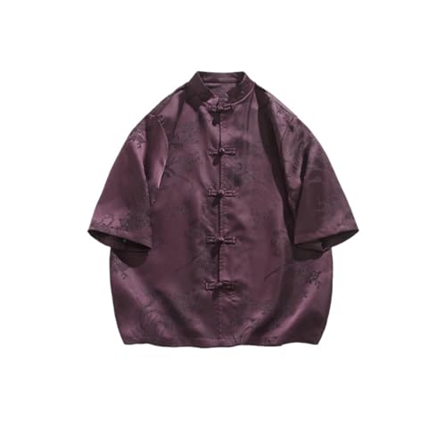 Chemise Hanfu homme jacquard phénix haut de gamme pour un style asiatique raffiné