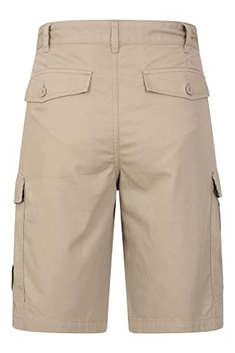 Mountain Warehouse Lakeside Mens Shorts - 100% Durable Twill Cotton Cargo Shorts, Durable Shorts, 6 Pockets - Spring Summer, Walking, Running, Hiking & Camping Beige Men's W28 - Image 4