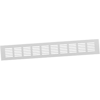 400 x 60 mm Aluminium White Ventilation Grille Web Plate Ventilation Aluminium Grille Furniture Grille Furniture Ventilation