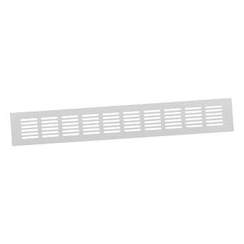 2x15'' Aluminum Louvered Ventilation Grille Air Vent - White Square Vent Cover Grille