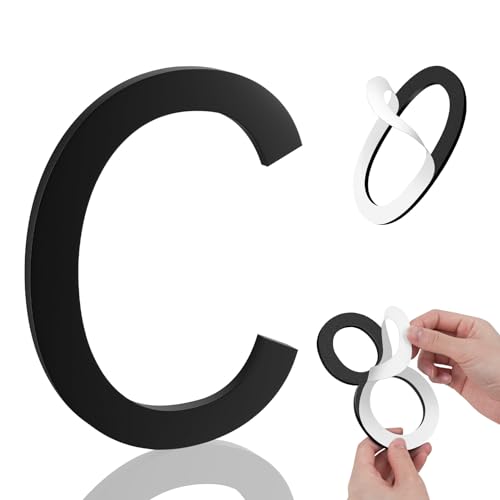 Image of 6 Inch House Numbers, Self-adhesive for Outside Mailbox House Number (C)