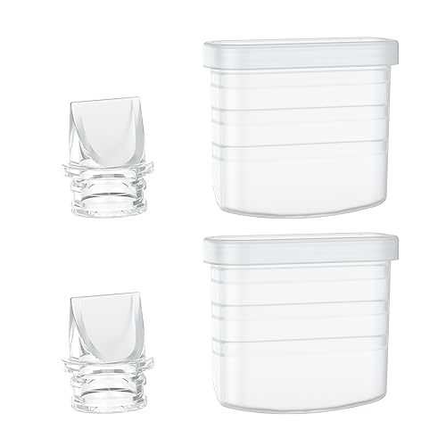 Image of Paruu P10 Duckbill Valves & Silicone Diaphragm, P10 Original Breast Pump Parts, Wearable Breast Pump Replacement Accessories, 2 Pack Set