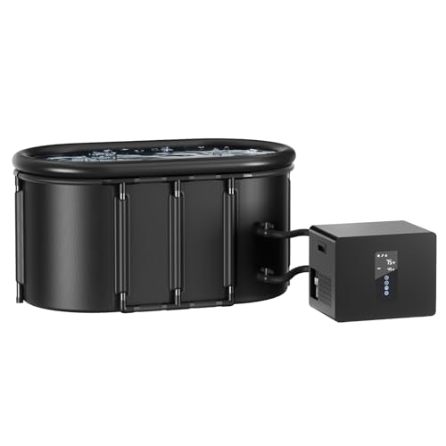 Ice Bath Chiller & Cold Plunge Tub Kit, 1/3HP Cold Plunge Chiller with Built-in Pump & Filter, 148Gal Insulated Ice Bath Tub for Cold Therapy, Recovery, Muscle Relaxation & Wellness at Home