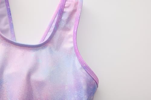 Image of Girls One Piece Unicorn Swimsuit Mermaid Swimwear Rainbow Bathing Suit