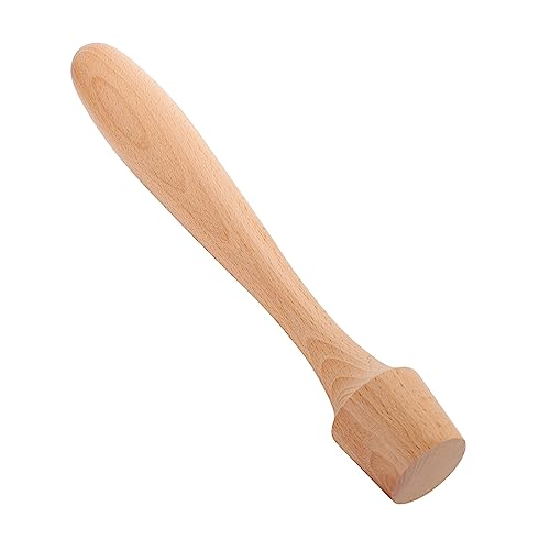 MOLUCKFU Cocktail Muddler Ice Mallet Bar Mixing Utensils Wooden Pestle Lemon Press Tool