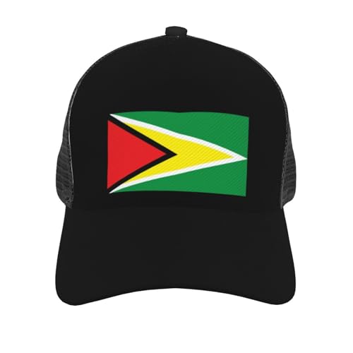 Guyana Flag Mesh Baseball Cap - Classic Adjustable Peak Cap, Trucker Hat for Men & Women2