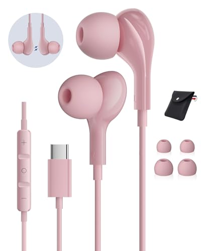 USB C Headphones for iPhone17 16 Pro Max 15 Plus iPad Pro Samsung Galaxy S24 S23 Ultra S26 S25 S22...