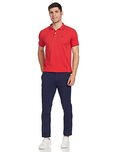 Image of Max Men's Half Sleeves Regular Fit Solid Polo T-Shirt
