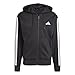 Produktbild Adidas Men's Essential Three Stripes Fleece Zipper Hoodie, Black/White, XL