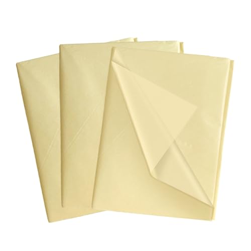 Lot de 30 feuilles de papier de soie sans acide Ivoire 50 x 70 cm