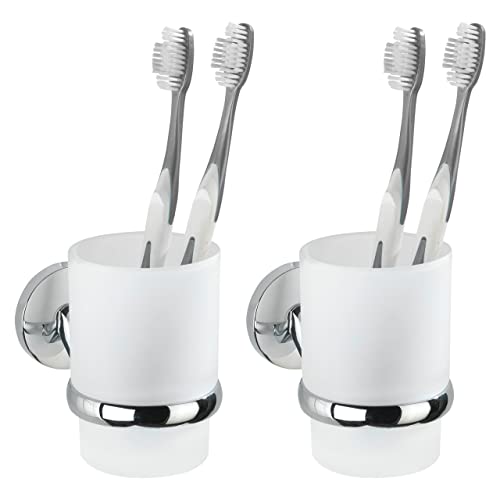 Wenko 69451800 Cuba Lot de 2 Supports pour Brosse à Dents Cover