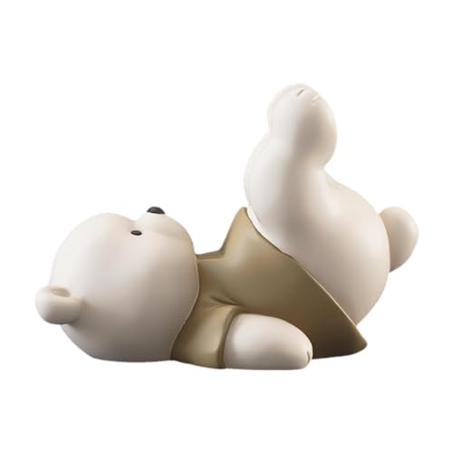 Support de téléphone ours statue animal décoration bureau cheminée