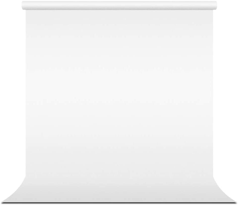 LimoStudio 10' x 8.5' Background Stand Backdrop Support System Kit + 10' x 10' 100% Cotton White Muslin Backdrop Background + 10' x 10' White Muslin Protector Photo Portrait Studio, AGG283