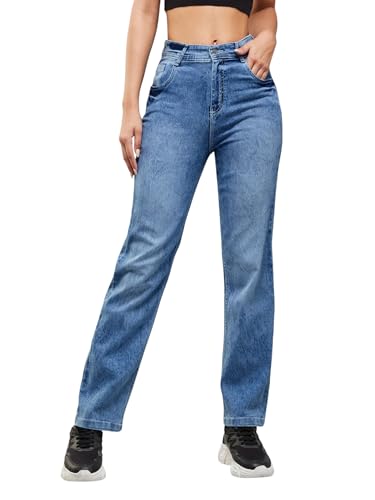 Jean extensible à jambe large Dolce Crudo : sublimez vos formes sans serrer
