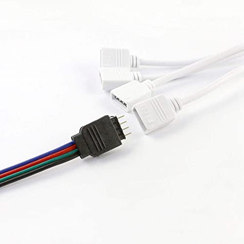 Rgbzone 4 Pins Splitter Cable Y-Splitter (Four Way) For 5050 3528 Rgb Led Light Strip With 5 Male 4 Pin Plugs #TOP4
