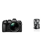 Olympus OM-D E-M1 Mark II Kit, Micro Four Thirds Systemkamera + M.Zuiko 12-40mm PRO Universalzoom, schwarz & M.Zuiko Digital ED 60mm F2.8 Objektiv, Standardzoom, schwarz