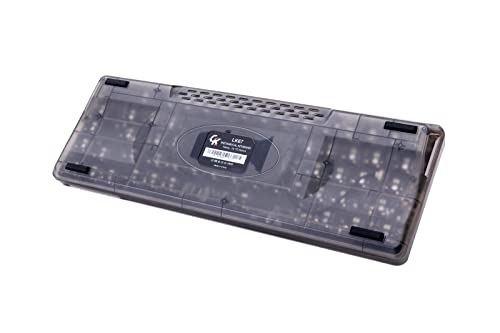 Gk Gamakay Lk67 Rgb Modular Diy Mechanical Keyboard, 67 Keys Hot Swap 3Pin/5Pin Switches, Programmable Triple Mode Bluetooth 5.0/Usb-C Wired/2.4Ghz Wireless Customized Keyboard Kit (Clear Black) #TOP6