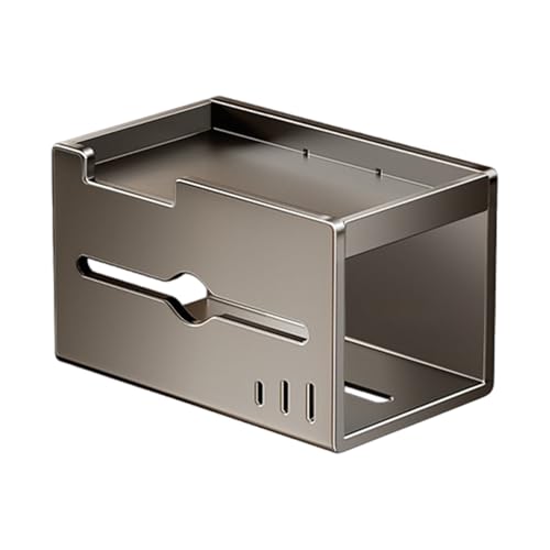 Estante para pañuelos de baño y organizador de cocina montado en pared de estilo moderno 7