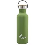 0,75L; Acero Inoxidable 18/8, Tapón de Rosca Acero y Bamboo